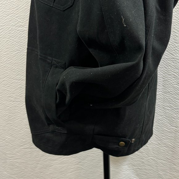 U.S. Services Valiant K&S POW*MIA Black Denim Bomber Jacket & Fleece Vest - Picture 6 of 15